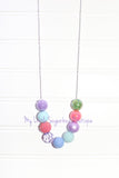 Spring Flowers Cord or Tassel Necklace