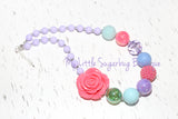 Spring Flowers Chunky Necklace