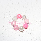 Easter Blooms White Chunky Necklace