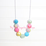 Pastel Plaid Cord Necklace