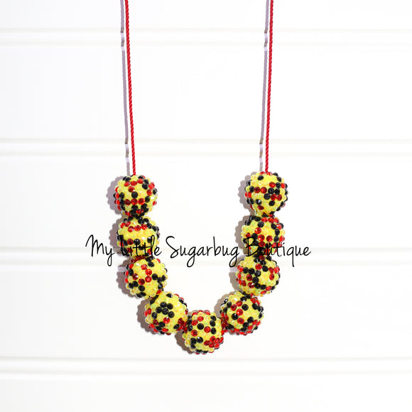 Famous Mouse Bling Cord Necklace