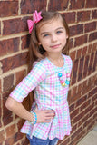 Pastel Plaid Cord Necklace