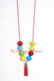 Math Class Tassel Necklace