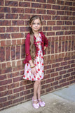 Little Miss Pink Lady Tassel Necklace