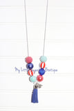 Step Right Up Cord and Tassel Necklace