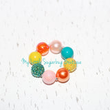 Painted Pumpkins Chunky Necklace