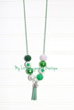 Four Leaf Clover Cord OR Tassel Necklace