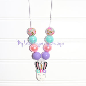 Bunnycorn Cord Necklace