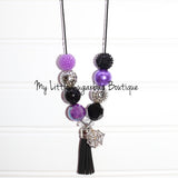 Spiderweb Charm Tassel Necklace