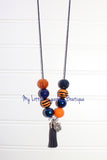 Tiger Tassel Necklace-CHOOSE YOUR COLORS