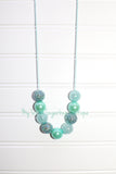 Mint Turquoise ReMix Cord Necklace