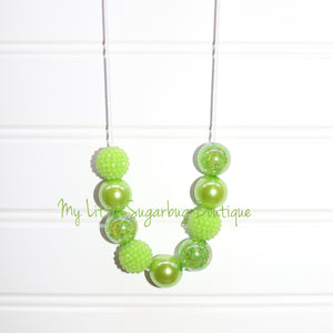 Lime Green ReMix Cord Necklace