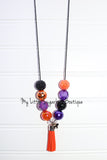 Halloween Cat Tassel Necklace