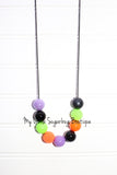 Neon Halloween Cord or Tassel Necklace