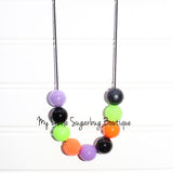 Neon Halloween Cord or Tassel Necklace