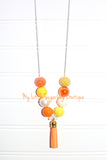 Halloween Candy Cord or Tassel Necklace