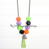 Neon Halloween Cord or Tassel Necklace