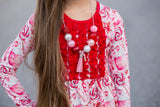 Peppermint Party Tassel Necklace