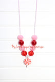 Peppermint Party Pop Cord Necklace