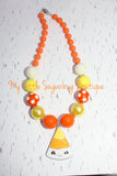 Candy Corn Chunky Necklace