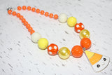 Candy Corn Chunky Necklace