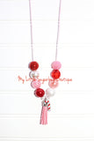 Peppermint Party Tassel Necklace