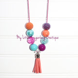 Plum Harvest Cord or Tassel Necklace