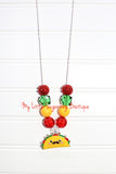 Taco Pendant Cord Necklace