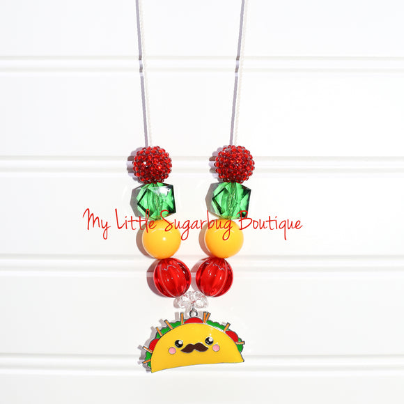 Taco Pendant Cord Necklace