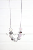 Silver&White ReMix Cord Necklace