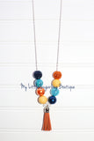 Thanksgiving Day Parade Floral Cord or Tassel Necklace