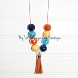 Thanksgiving Day Parade Floral Cord or Tassel Necklace