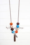 Thanksgiving Day Parade in BLUE Cord or Tassel Necklace