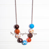 Thanksgiving Day Parade in BLUE Cord or Tassel Necklace