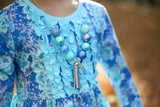 Frozen Blooms Tassel Necklace