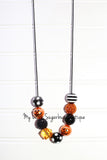 Funky Jack-O-Lantern Cord Necklace