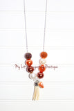 Pumpkin Pie Tassel Necklace