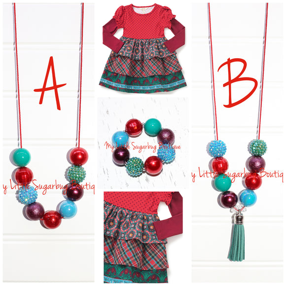 Jolly Holiday Cord or Tassel Necklace