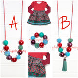 Jolly Holiday Cord or Tassel Necklace