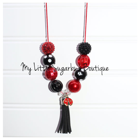 Ladybug Tassel Necklace