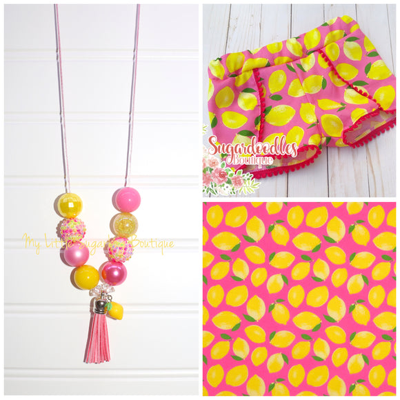 Lemon Squeezy Tassel Necklace
