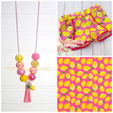 Lemon Squeezy Tassel Necklace