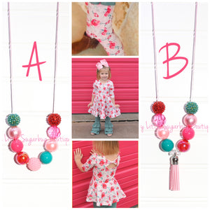 Love Struck Cord OR Tassel Necklace