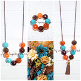 Fall Festival Cord or Tassel Necklace