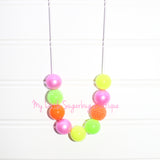 Neon Lights Cord Necklace