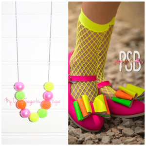 Neon Lights Cord Necklace