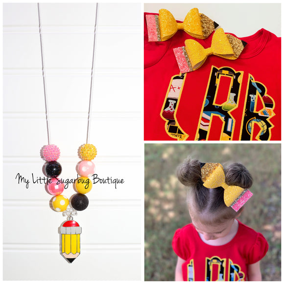 Pencil Me in Pendant Cord Necklace
