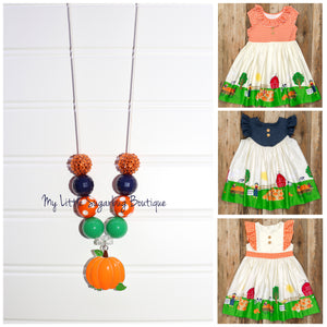 Pumpkin Patch Parade Cord Necklace