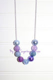Purple&Blue Cord Necklace