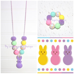 Purple Peep Cord Necklace